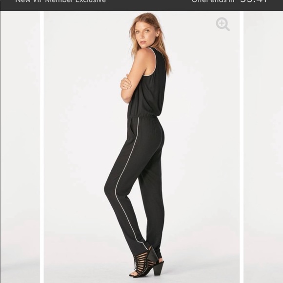 JUSTFAB Sleeveless Contrast Trim Blouson Jumpsuit —SZ. 3X - Picture 5 of 16